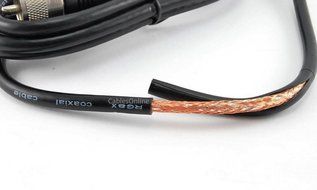 CablesOnline 2ft RG8x Coax UHF (PL259) Male to BNC Male Plug 50 OHM Antenna Ham Radio Cable (R-UB002)