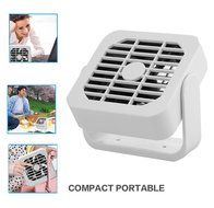 Welltop 3.9-inch Mini USB Fan 360 Degree Rotation Magnet Hanging Fan USB Powered Desktop Fan Table Fans (Black) N18