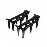 Woodeze Home Decorative Outdoor Fire Place Accessorie 19" Log Rests