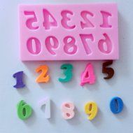 Wocuz W0112 Large Numbers Silicone Mold Chocolate Fondant Mold Cake Decoration N12