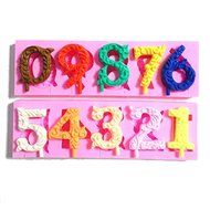 Wocuz W0112 Large Numbers Silicone Mold Chocolate Fondant Mold Cake Decoration N14