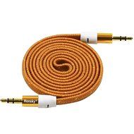 Pack of 4, 3.2 Ft 3.5mm Audio Cable Male to Male, Honsky Universal Durable Braided Colorful Noodle Flat Gold Plated... N15