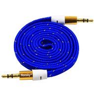 Pack of 4, 3.2 Ft 3.5mm Audio Cable Male to Male, Honsky Universal Durable Braided Colorful Noodle Flat Gold Plated... N16