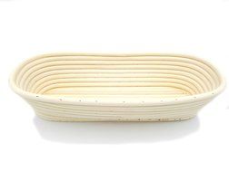 Boseen Oval Shaped Banneton Bread Dough Proofing Rising Rattan Basket &amp; Liner Combo( 12 inches) N9