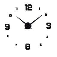Large diy quartz 3d wall clock Living Room big acrylic watch mirror stickers modern design home decor N2