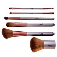 ShungHO MSQ Brand 6pcs Makeup Brushes Set, Coffee Makeup Brushes Cosmetic Tool Kits Set With Bag N3