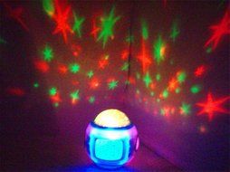 Surborder Shop Color Change Starry Night Projection Music Digital Alarm Clock with Backlight Led Nigh Light Calendar... N4