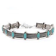 Vintage Bohemian Turquoise Bead Silver Collar Choker Necklace Ethnic Jewelry New N4