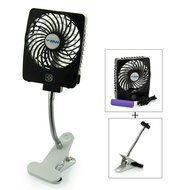 Welltop&reg; Mini Sqaure Electrical Rechargeable Fan Desktop Clip-on Fan Summer Cooler Electric Personal Fan Power... N2