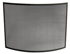 Uniflame, S-1042, Single Panel Curved Black Wrought Iron Screen