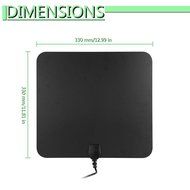 TV antenna,YaphteS Amplified Indoor Digital HDTV Antenna 50 Mile Range with Power Supply and 13 ft Coax Cable N5