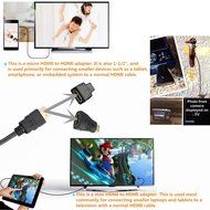 FarSail Gold Plated HDMI Adapter Combo With High Speed HDMI Cable (16.5FT/5M) N4
