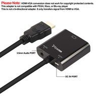 HDMI to VGA Output, Costech HD 1080p Gold-plated TV AV Video Converter Adapter Plug and Play with Audio Cable,... N3