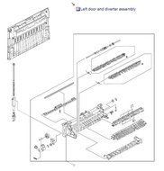 Hp Laserjet 9000 9040 9050 Left Door &amp; Diverter Assembly RG5-5646 N3