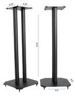 VIVO Premium Universal Floor Speaker Stands for Surround Sound &amp; Book Shelf Speakers (STAND-SP03B) N6
