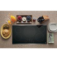 GE JP5036SJSS 36" Black Electric Smoothtop Cooktop (Stainless Trim) N3