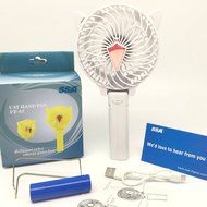 Portable USB Mini Fans with Umbrella Hanging and Metal Clip (Black) N7