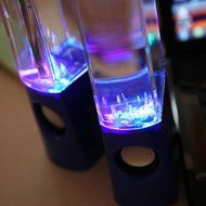 LED Light Dancing Water Show Music Fountain Bass Shock Speakers Amplifier Audio Player For Phones Computer Laptop... N19