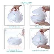 Seneo 300ml Essential Oil Diffusers Ultrasonic Aromatherapy Cool Mist Humidifiers Electric for Office, Yoga, Spa... N11