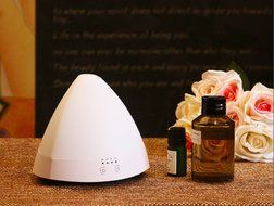 80ml Portable Aromatherapy Cool Mist Humidifier with 7 Color LED Lights N4