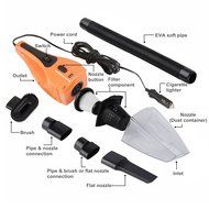 Car Vacuum Cleaner 120W, iTavah 12V 4000PA Suction Portable Handheld Wet Dry Auto Hand Vacuum (ORANGE),14.7FT(... N11