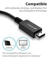 Fosmon 6FT DisplayPort (Male) to HDMI (Male) 6 ft Cable for PCs to an HDTV, monitor, or projector with HDMI port... N7