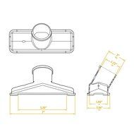 WORKSHOP Wet Dry Vacuum Accessories WS25009A 2-1/2-Inch Utility Nozzle Shop Vacuum Attachment For Wet Dry Shop... N8