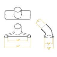 WORKSHOP Wet Dry Vacuum Accessories WS25009A 2-1/2-Inch Utility Nozzle Shop Vacuum Attachment For Wet Dry Shop... N9