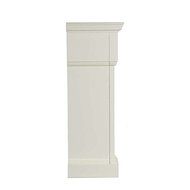 Ivory Baldwin Electric Fireplace White Carve N4