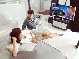 Viotek 32 inch LED Curved Computer Monitor with Speakers - 1920x1080p Full HD, VGA DVI and... N14