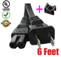 2 Prong AC Power Cord for Epson Workforce WF-3540 Wireless All-in-One Inkjet Printer - 6ft N2