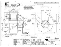 Century 458 Replacement Blower for Wood Stoves 160 CFM | Replaces Fasco 50755-D500, WWG 1C982 | Heat Tech, Nesco... N3