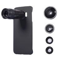 5 in 1 Mobile Phone Lens Kit, [9X Telephoto Telescope] [0.63x Wide Angle] [0.4X Super Wide Angle ] [180&deg; Fisheye... N46