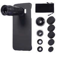 5 in 1 Mobile Phone Lens Kit, [9X Telephoto Telescope] [0.63x Wide Angle] [0.4X Super Wide Angle ] [180&deg; Fisheye... N49
