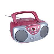 Sylvania Portable Cd Boom Box With Am/Fm Radio (Pink) "Product Category: Boom Boxes/Boom Boxes"