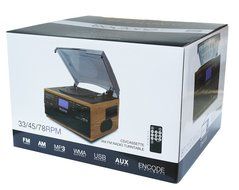Boytone BT-21DJW-C, 3 Speed Turntable Ability to convert vinyl record, CD, Cassette, AM/FM Radio into MP3 files... N6