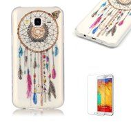 Galaxy J120(2016 Model) TPU Case with Free Screen Protector,Funyye See Through Transparent Soft Rubber Silicone... N113