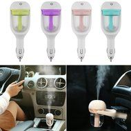 ICOCO Nanum Portable Auto Mini Humidifier Air Purifier Diffuser Freshener for Car Travel (Pink) N7