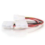 C2G / Cables To Go 03166 One 5.25 Inch to Two 5.25 Inch Internal Power Y-Cable, Multi-Color (6 Inch) N3