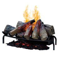 Dimplex DLGM29 Opti-Myst Open Hearth Fireplace Insert with Faux Logs Bed, Alabaster