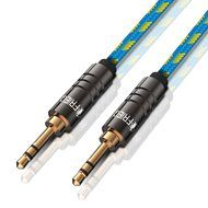 FRiEQ 3.5mm Male To Male Car and Home Stereo Cloth Jacketed Audio Cable (4 Feet/1.2M) for iPhone, iPad, iPod,... N7