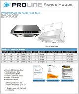 42" 1000 CFM Ducted Wall/Under Cabinet Range Hood N7