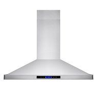 Golden Vantage 36" Stainless Steel Island Mount LED Display Touch Control Kitchen Cooking Fan Vent Range Hood... N2