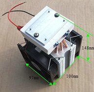 Qianson Thermoelectric Peltier Semiconductor Refrigeration Water Cooling System Cooler Fan TEC1-12715 Assembled N5