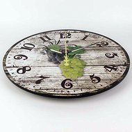 Dining room wall decoration clocks with 3d fruits and waterproof clock face fashion kitchen decorative wall N3