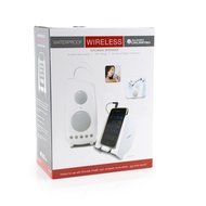 C2G / Cables To Go Audio Unlimited 900MHz Wireless Shower Speaker with Dual Power Transmitter, White (SPK-SHOWER2) N4