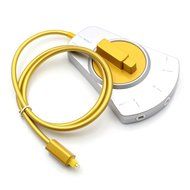 VONOTO 3 in 1 Toslink Fiber Optical Audio 1 to 3 output Adapter Switch Splitter 3 x 1 Selector Adapter Optic TOS... N6