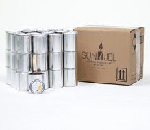 SunJel Fume-free Firespace Gel Fuel Canister, Pure Gel, 24-Pack N13
