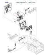 HP RM1-4879-000CN Duplexing feed guide assembly