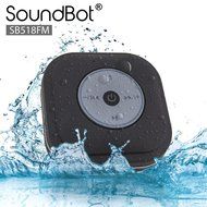 SoundBot&reg; SB518FM FM RADIO Water Resistant Bluetooth Wireless Shower Speaker Hands-Free Portable Speakerphone... N9